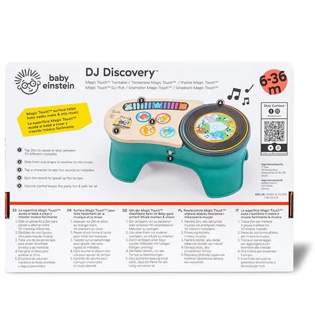 Hape - Hape - DJ Discovery Magic Touch Draaitafel - Baby Einstein - Playlaan