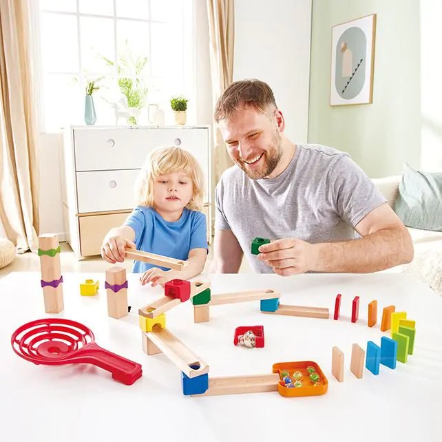 Hape - Hape - Knikkerbaan Marble Domino Rally Block Set - Playlaan
