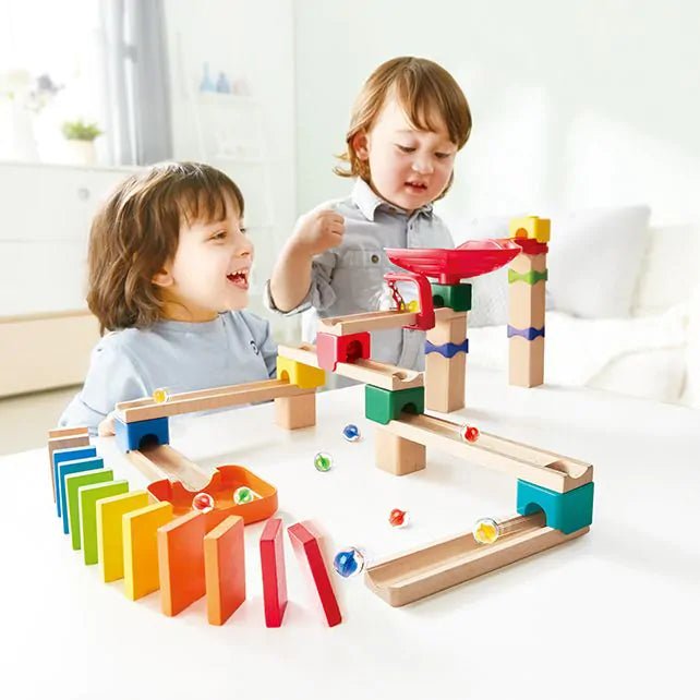 Hape - Hape - Knikkerbaan Marble Domino Rally Block Set - Playlaan