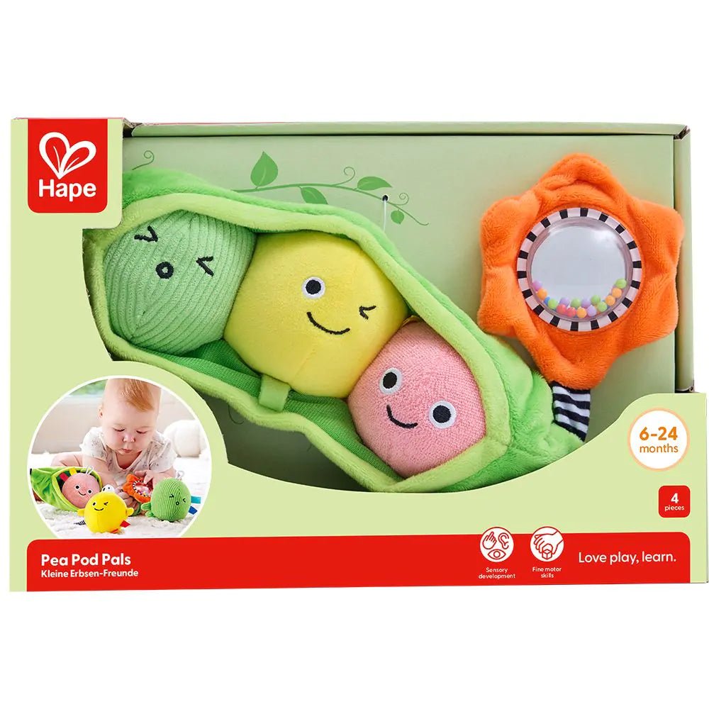Hape - Hape - Pea Pod Pals baby knuffelset - Playlaan