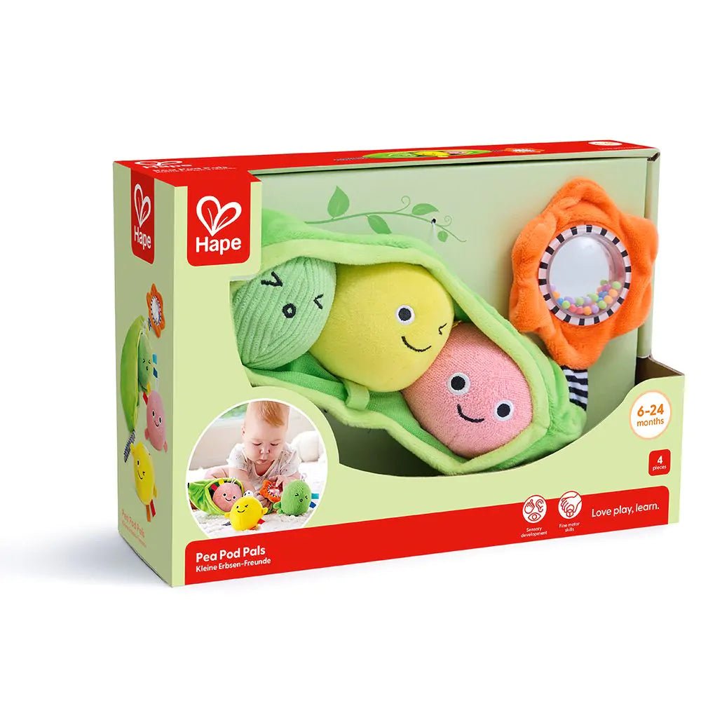 Hape - Hape - Pea Pod Pals baby knuffelset - Playlaan
