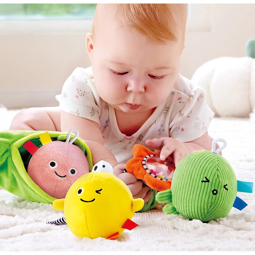 Hape - Hape - Pea Pod Pals baby knuffelset - Playlaan