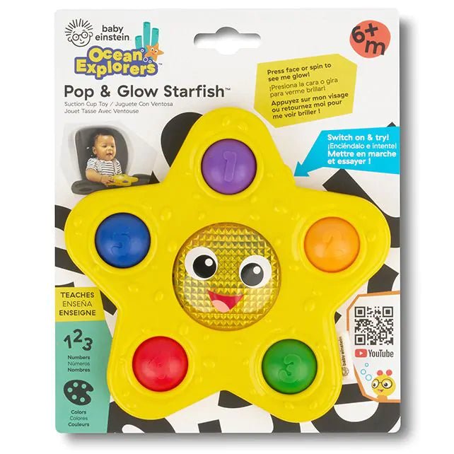 Hape - Hape - Pop & Glow Zeester Zuignap Speelgoed - Baby Einstein - Playlaan