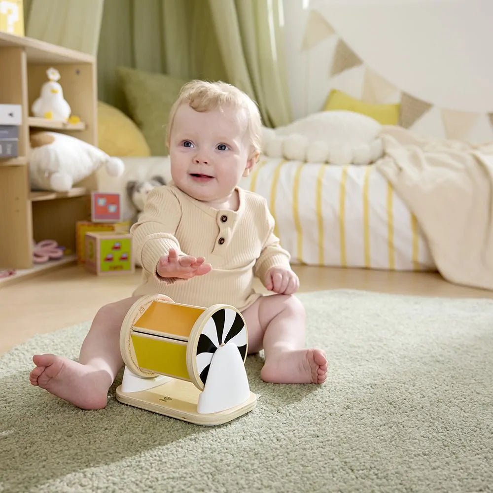 Hape - Hape - Sensorische draaitrommel met spiegel - Montessori - Playlaan