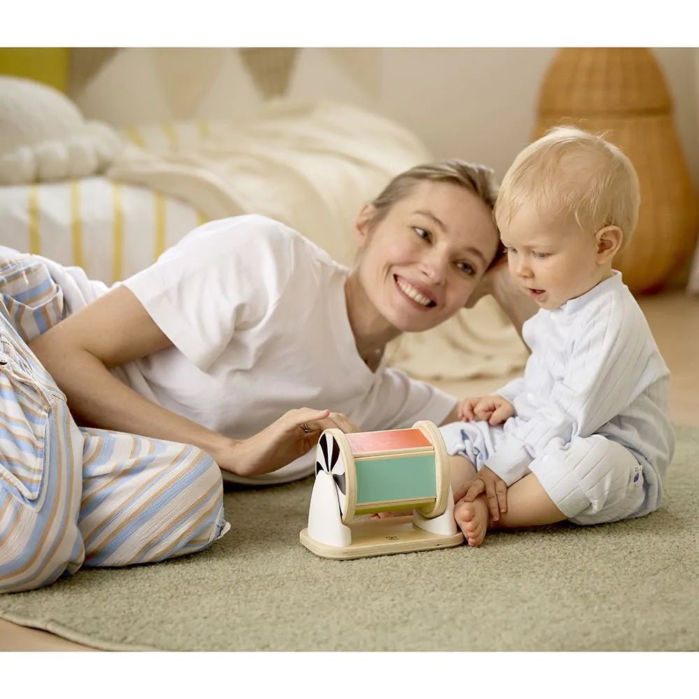 Hape - Hape - Sensorische draaitrommel met spiegel - Montessori - Playlaan