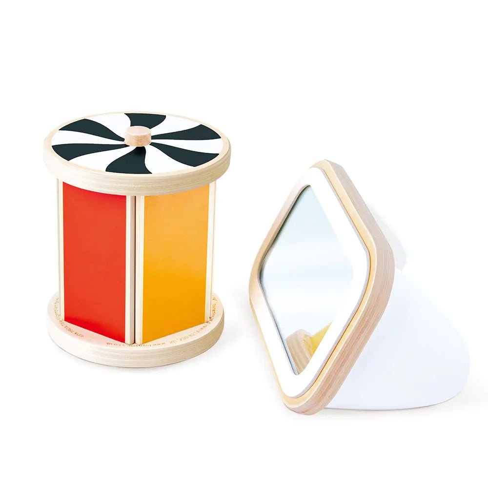 Hape - Hape - Sensorische draaitrommel met spiegel - Montessori - Playlaan