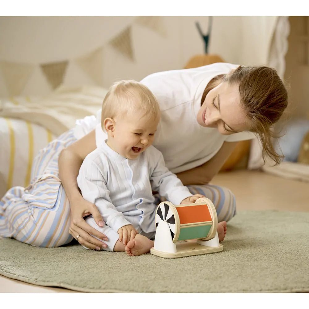 Hape - Hape - Sensorische draaitrommel met spiegel - Montessori - Playlaan