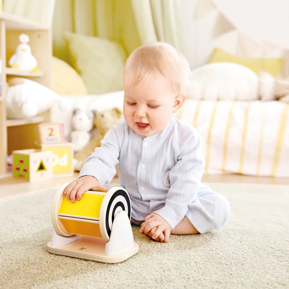 Hape - Hape - Sensorische draaitrommel met spiegel - Montessori - Playlaan
