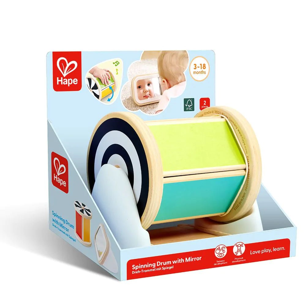 Hape - Hape - Sensorische draaitrommel met spiegel - Montessori - Playlaan