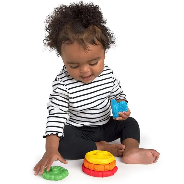 Hape - Hape - Stack & Teethe Multi - Texture Bijtring Speelgoed - Playlaan