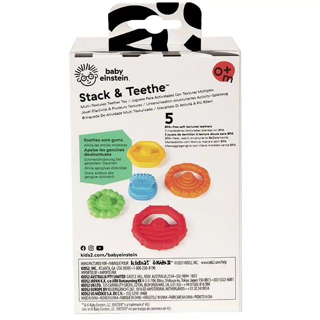 Hape - Hape - Stack & Teethe Multi - Texture Bijtring Speelgoed - Playlaan