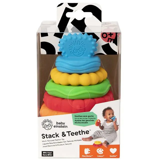 Hape - Hape - Stack & Teethe Multi - Texture Bijtring Speelgoed - Playlaan