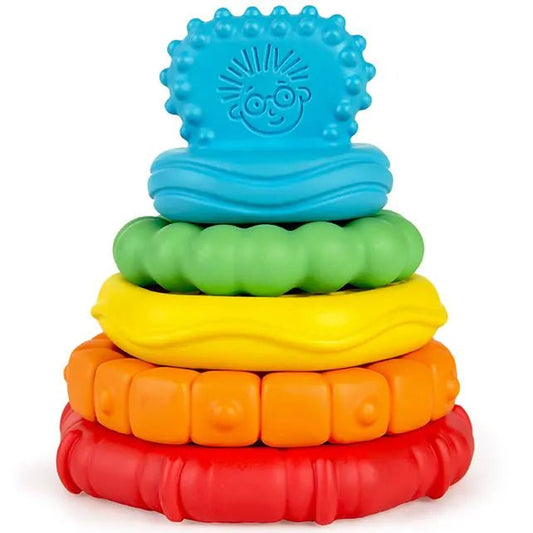 Hape - Hape - Stack & Teethe Multi - Texture Bijtring Speelgoed - Playlaan