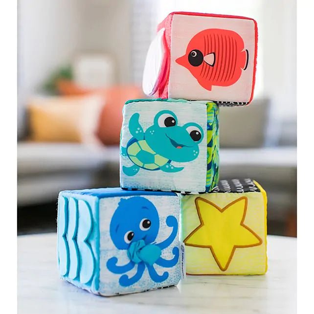 Hape - Hape - Zachte sensorische blokken 4st - Baby Einstein - Playlaan
