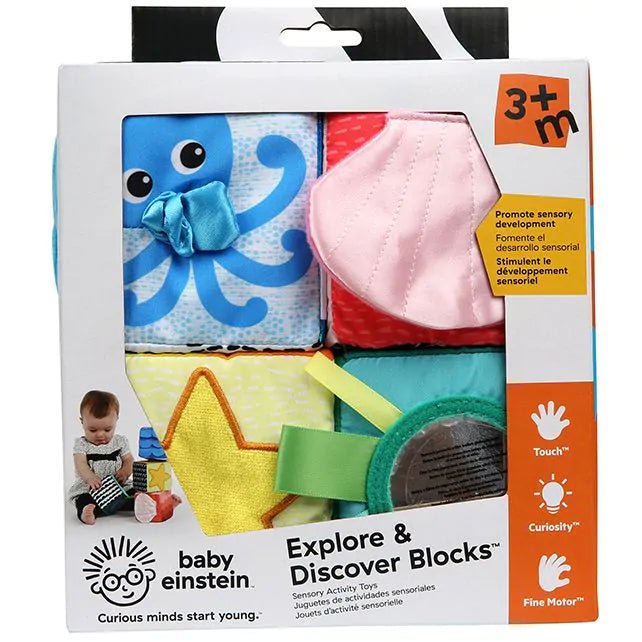 Hape - Hape - Zachte sensorische blokken 4st - Baby Einstein - Playlaan