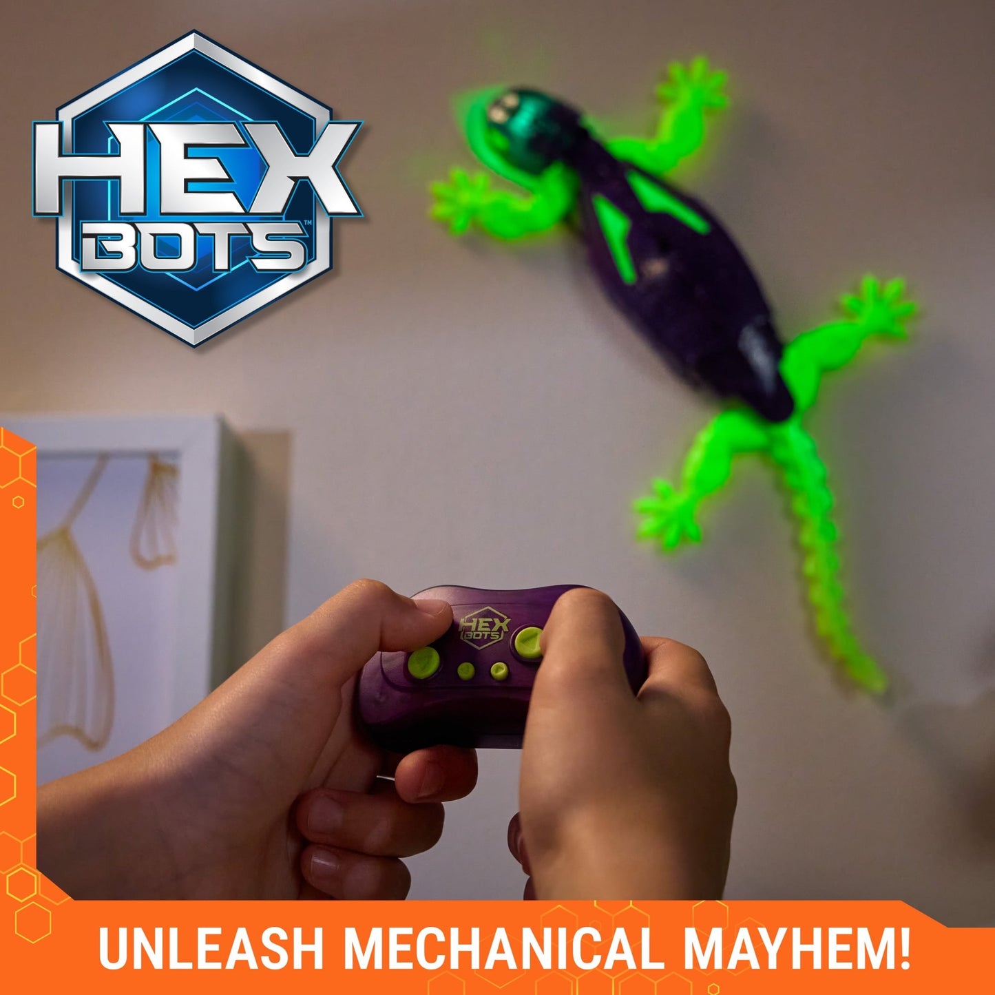 Hexbug - HexBots - Wall Crawler Gecko - Glow in the Dark - Playlaan