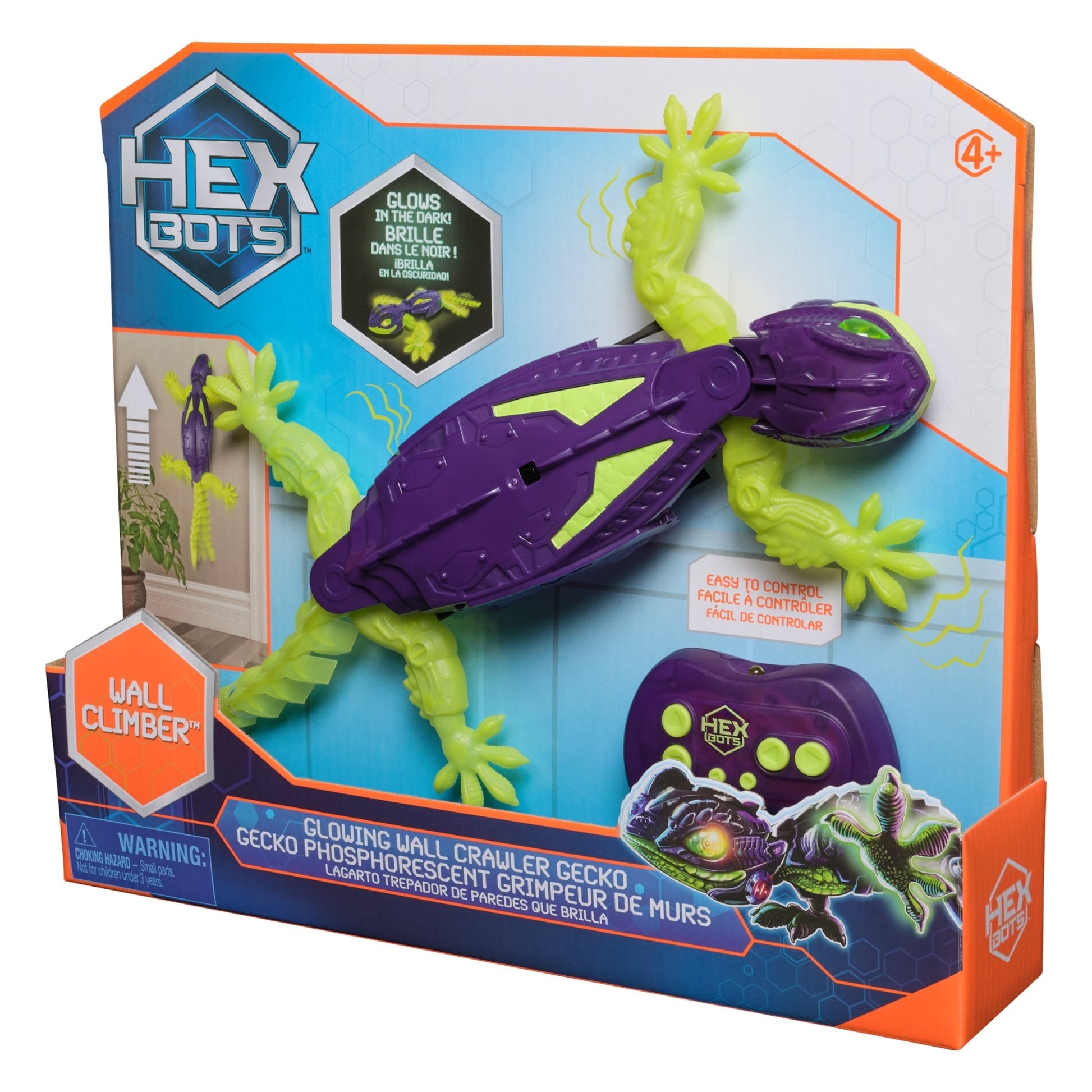 Hexbug - HexBots - Wall Crawler Gecko - Glow in the Dark - Playlaan