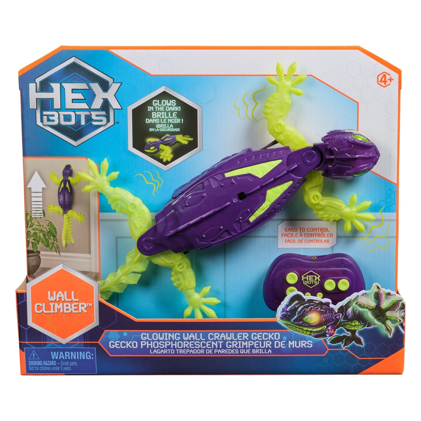 Hexbug - HexBots - Wall Crawler Gecko - Glow in the Dark - Playlaan