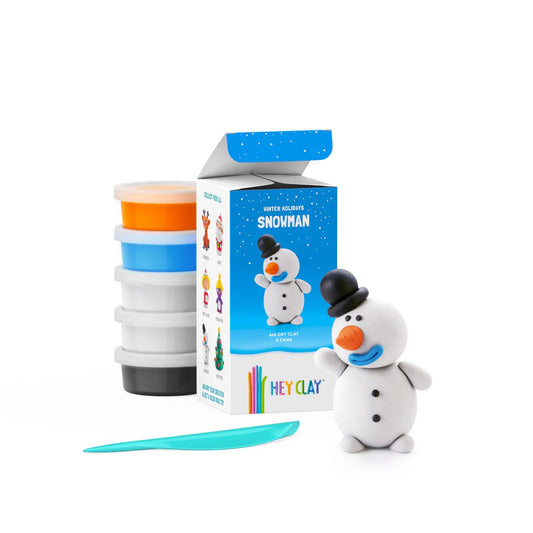 Hey Clay - Winter Holidays - Snowman - 5 potjes - Playlaan