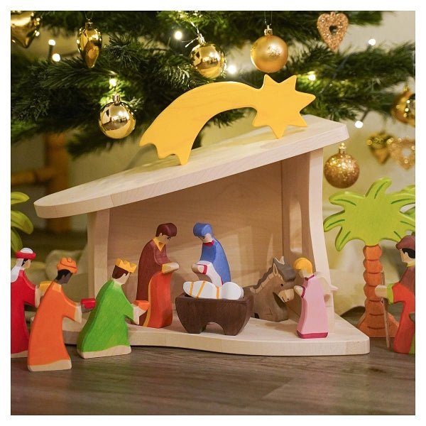 Holztiger - Holztiger - Stable and Nativity scene, assembled - Playlaan