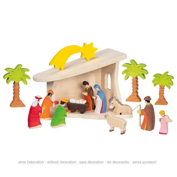 Holztiger - Holztiger - Stable and Nativity scene, assembled - Playlaan