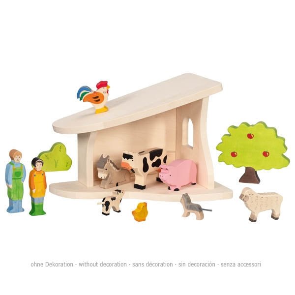 Holztiger - Holztiger - Stable and Nativity scene, assembled - Playlaan