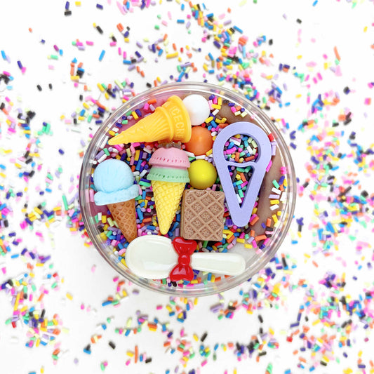 Invitation to Imagine - Geurende sensorische spelklei - Ice Cream Surprise Pot