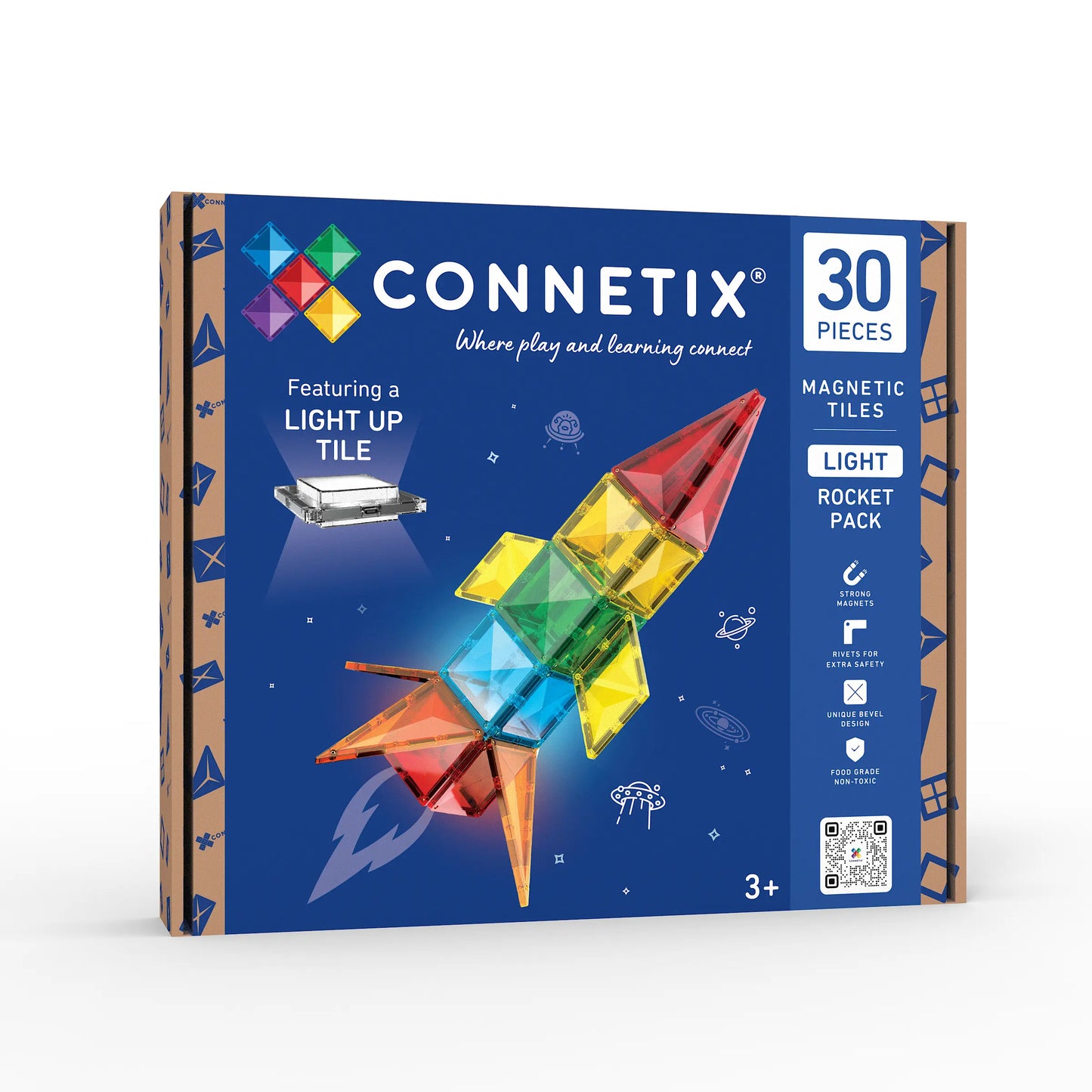 Connetix - Light Rocket Pack - 30 magnetische tegels