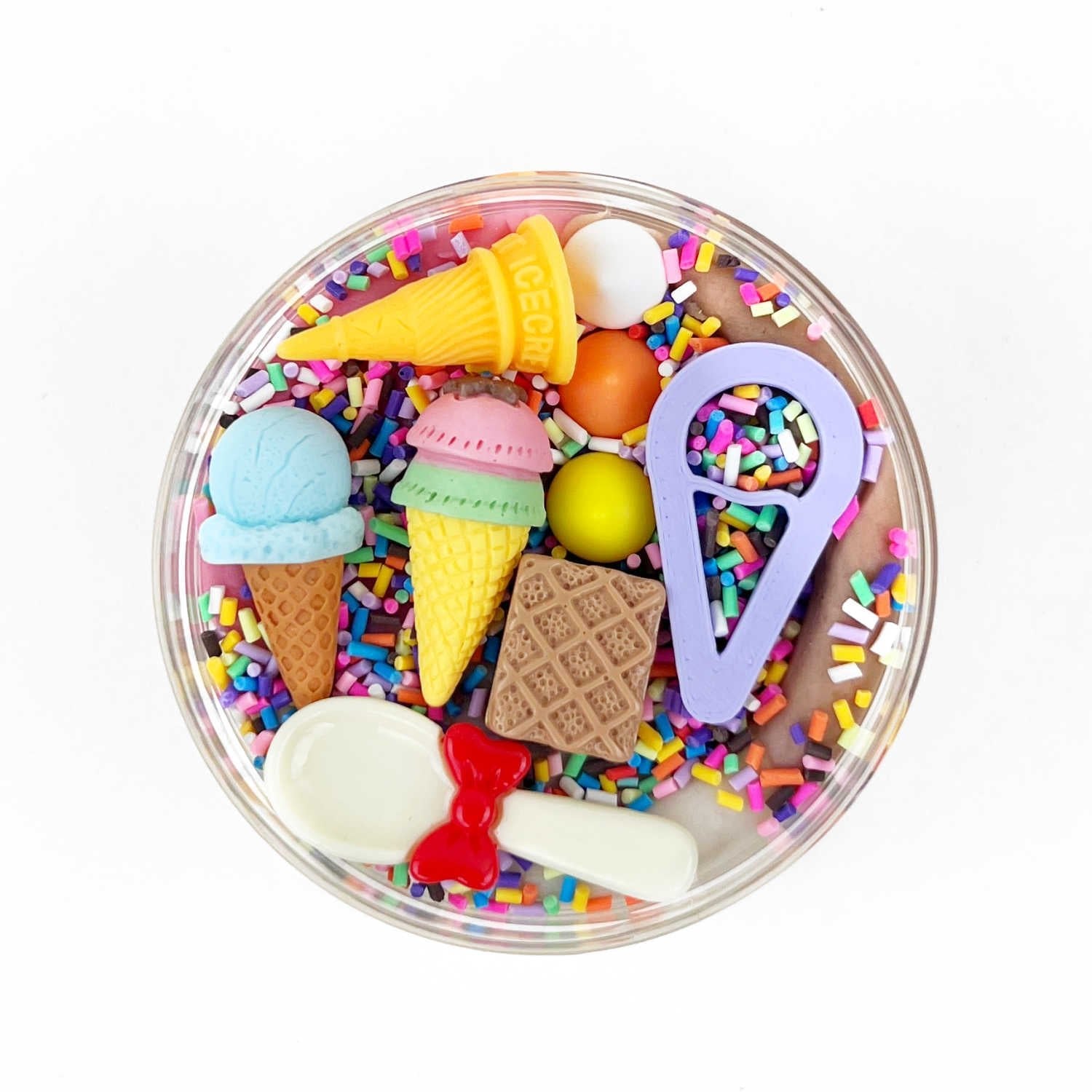 Invitation to Imagine - Invitation to Imagine - Geurende sensorische spelklei - Ice Cream Surprise Pot - Playlaan
