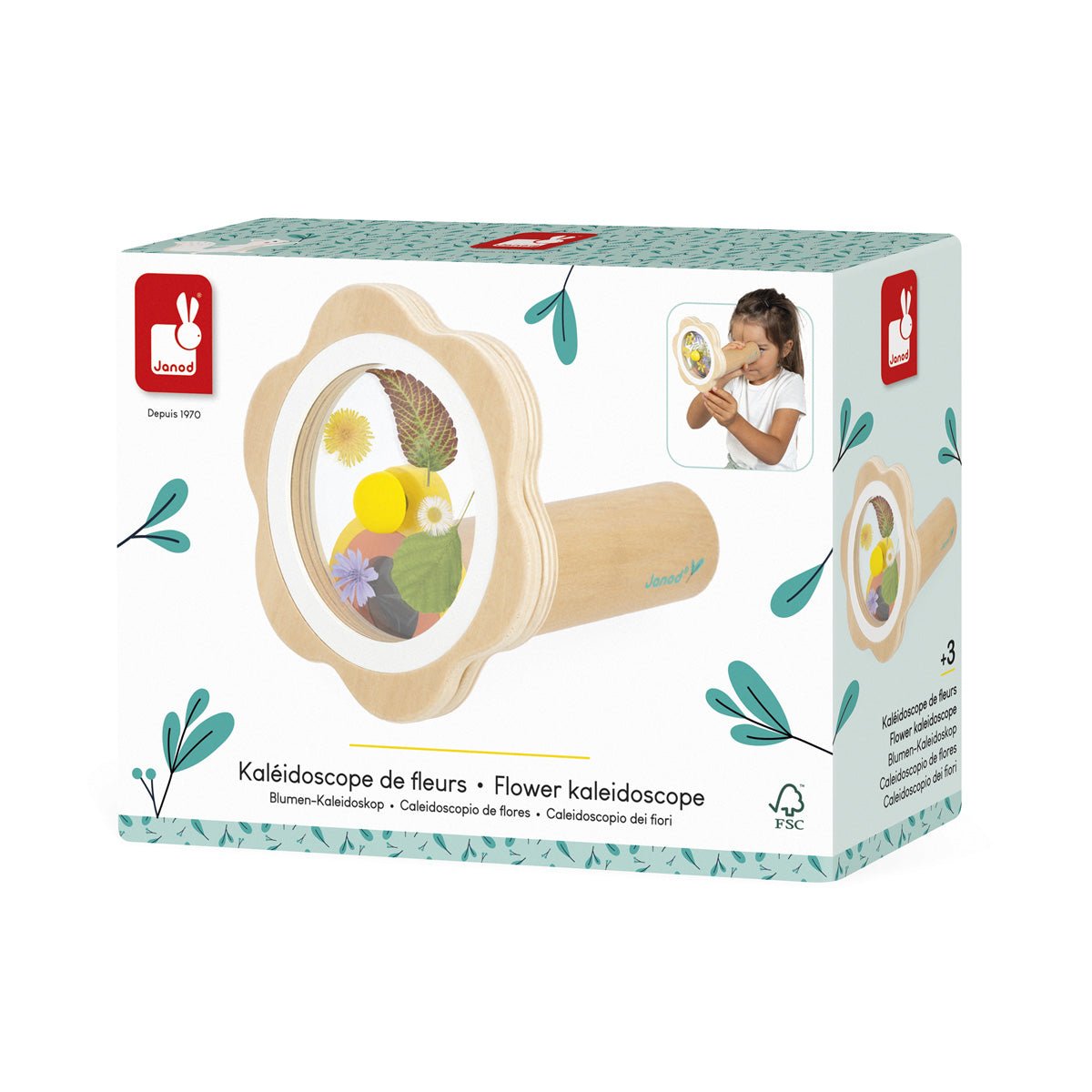 Janod - Janod - Houten Kaleidoscoop Happy Garden - Playlaan