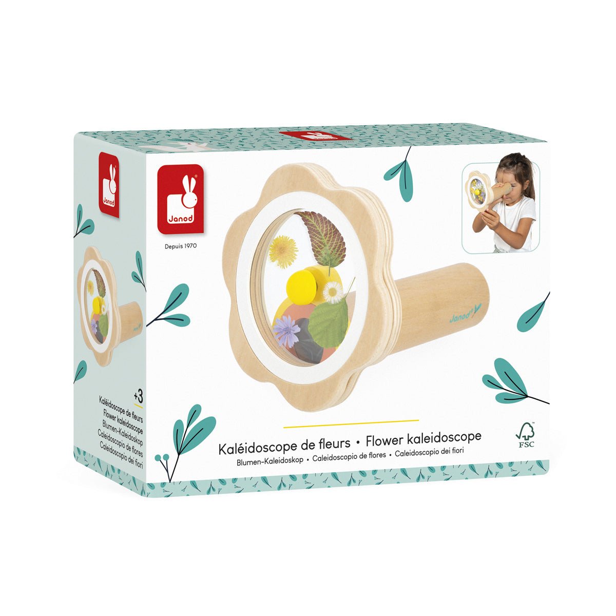 Janod - Janod - Houten Kaleidoscoop Happy Garden - Playlaan