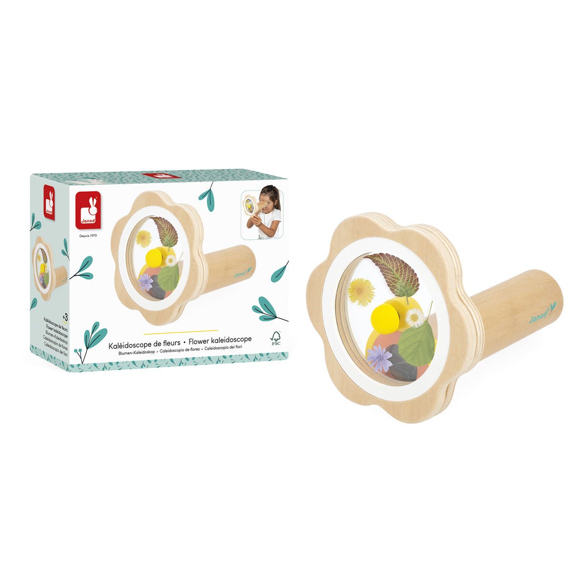 Janod - Janod - Houten Kaleidoscoop Happy Garden - Playlaan