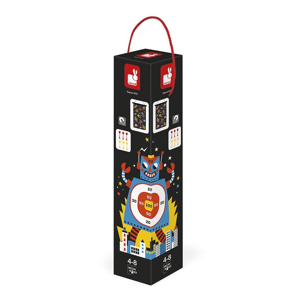Janod - Janod Spel – Dartspel robots - Magnetische speelset - Playlaan