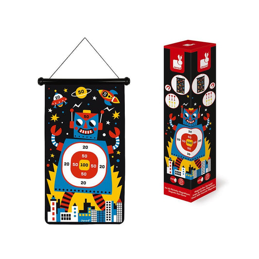 Janod - Janod Spel – Dartspel robots - Magnetische speelset - Playlaan