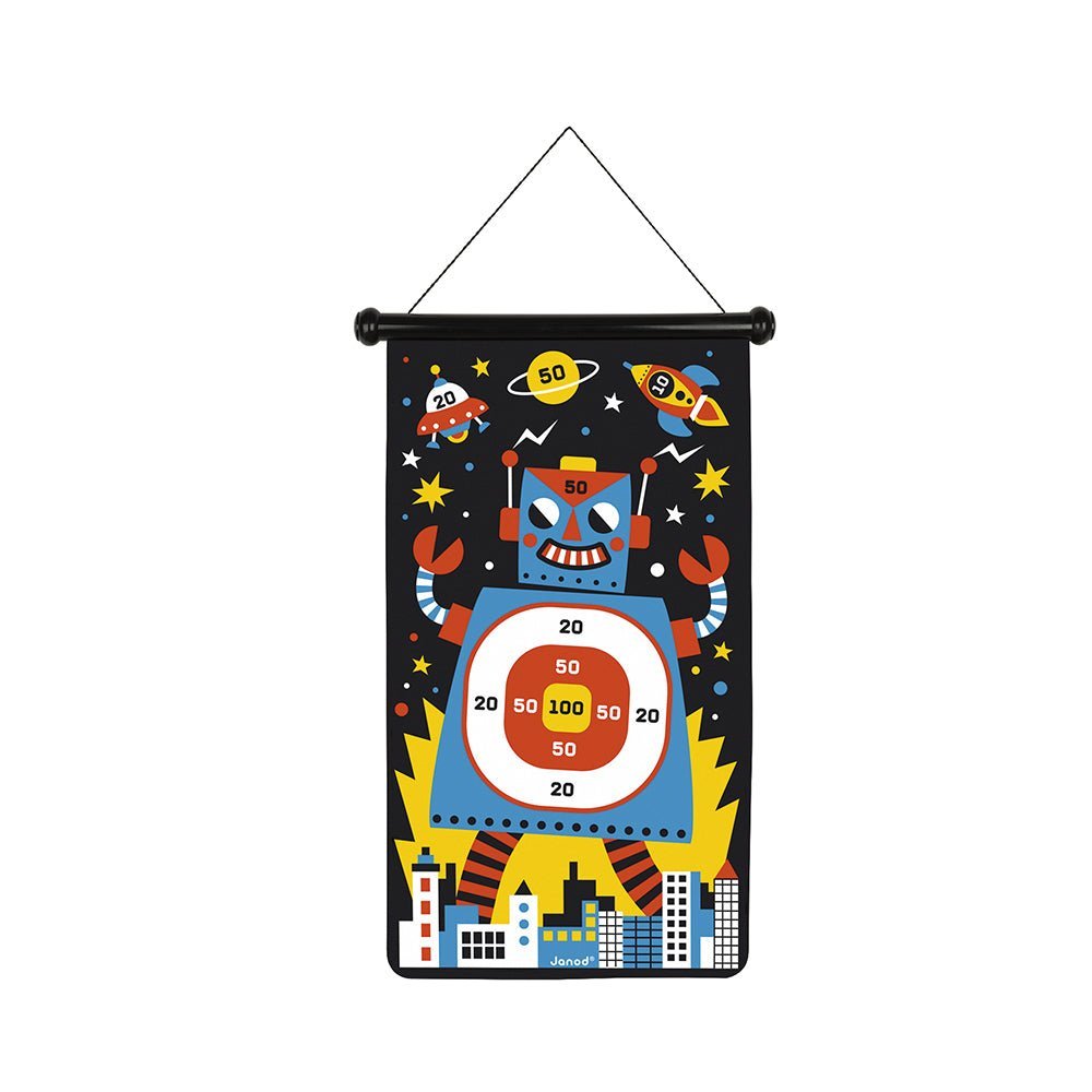 Janod - Janod Spel – Dartspel robots - Magnetische speelset - Playlaan