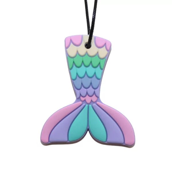 Jellystone Designs - Jellystone Designs - Kauwketting voor gemiddelde kauwbehoefte - Zeemeerminstaart pastelkleurig - Playlaan