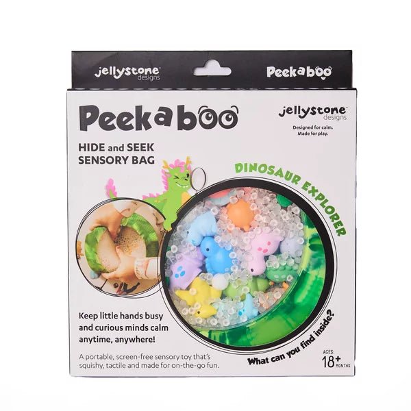 Jellystone Designs - Jellystone Designs - Peekeboo sensorische zakje - Dinosaurus - Playlaan