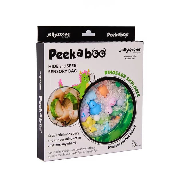 Jellystone Designs - Jellystone Designs - Peekeboo sensorische zakje - Dinosaurus - Playlaan