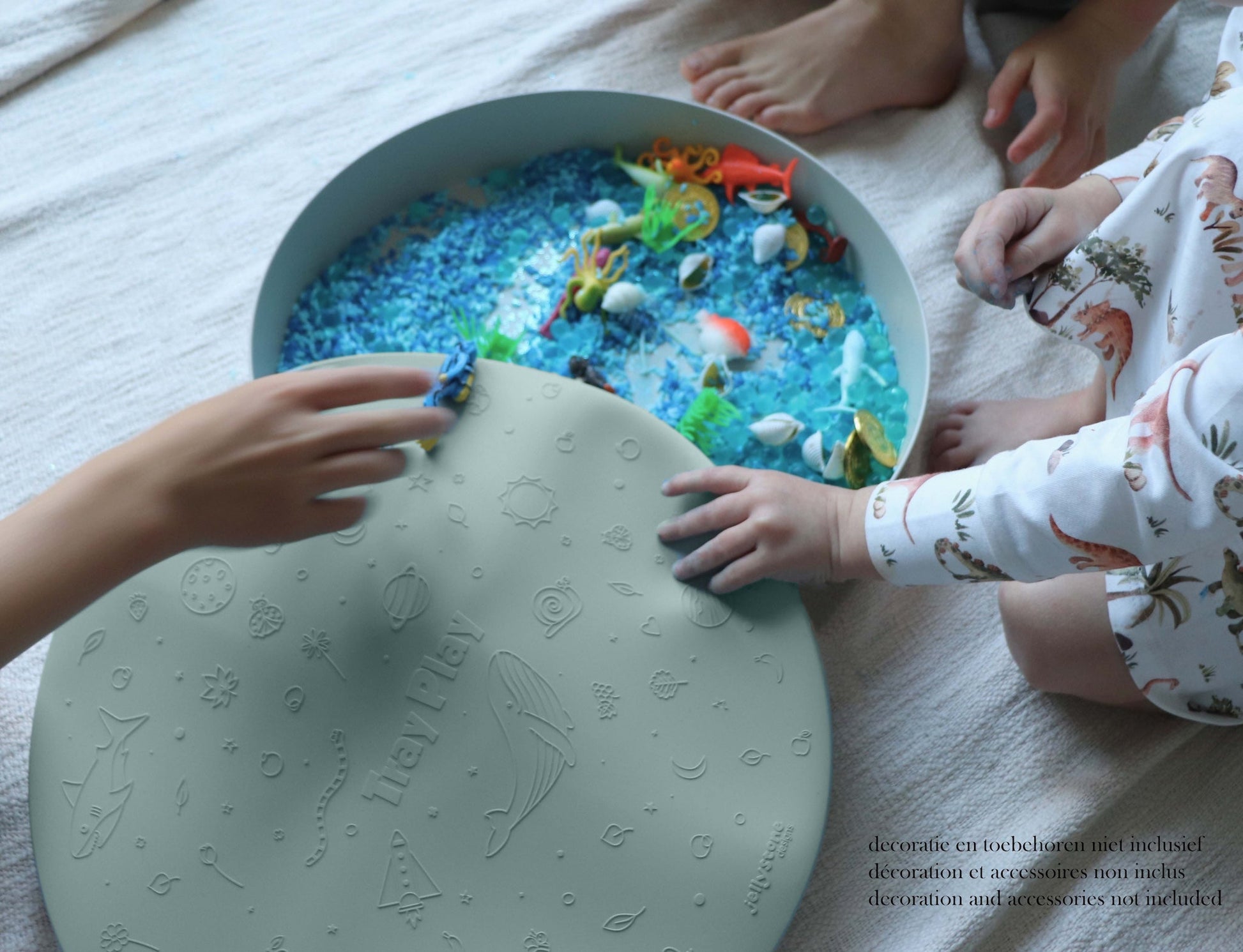 Jellystone Designs - Jellystone Designs - Sensorische Speel Tray - Salie - Playlaan