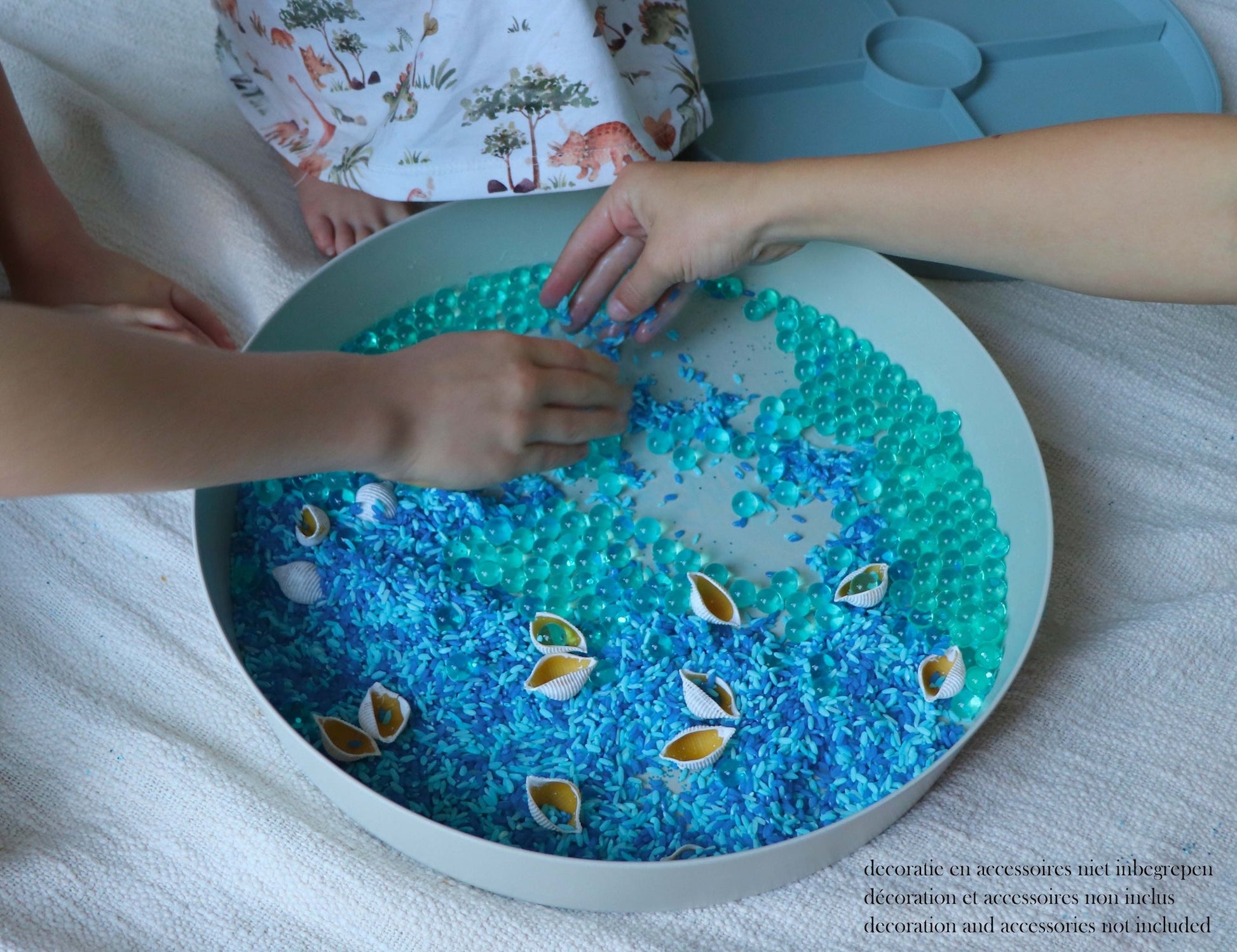 Jellystone Designs - Jellystone Designs - Sensorische Speel Tray - Zachtblauw - Playlaan