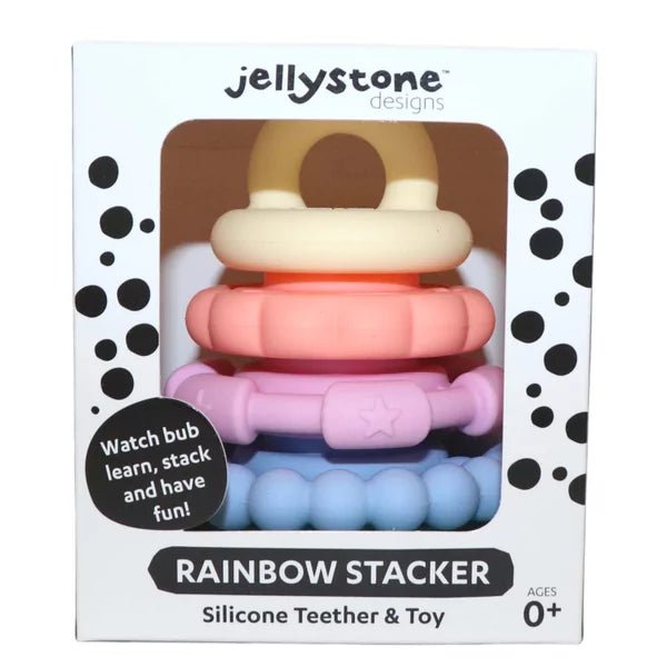 Jellystone Designs - Jellystone Designs - Sensorische stapelaar bijtspeelgoed - Pastel - Playlaan