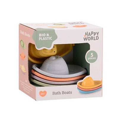 Johntoy - Johntoy - Happy World Bio Plastic Badbootjes 5st - Playlaan