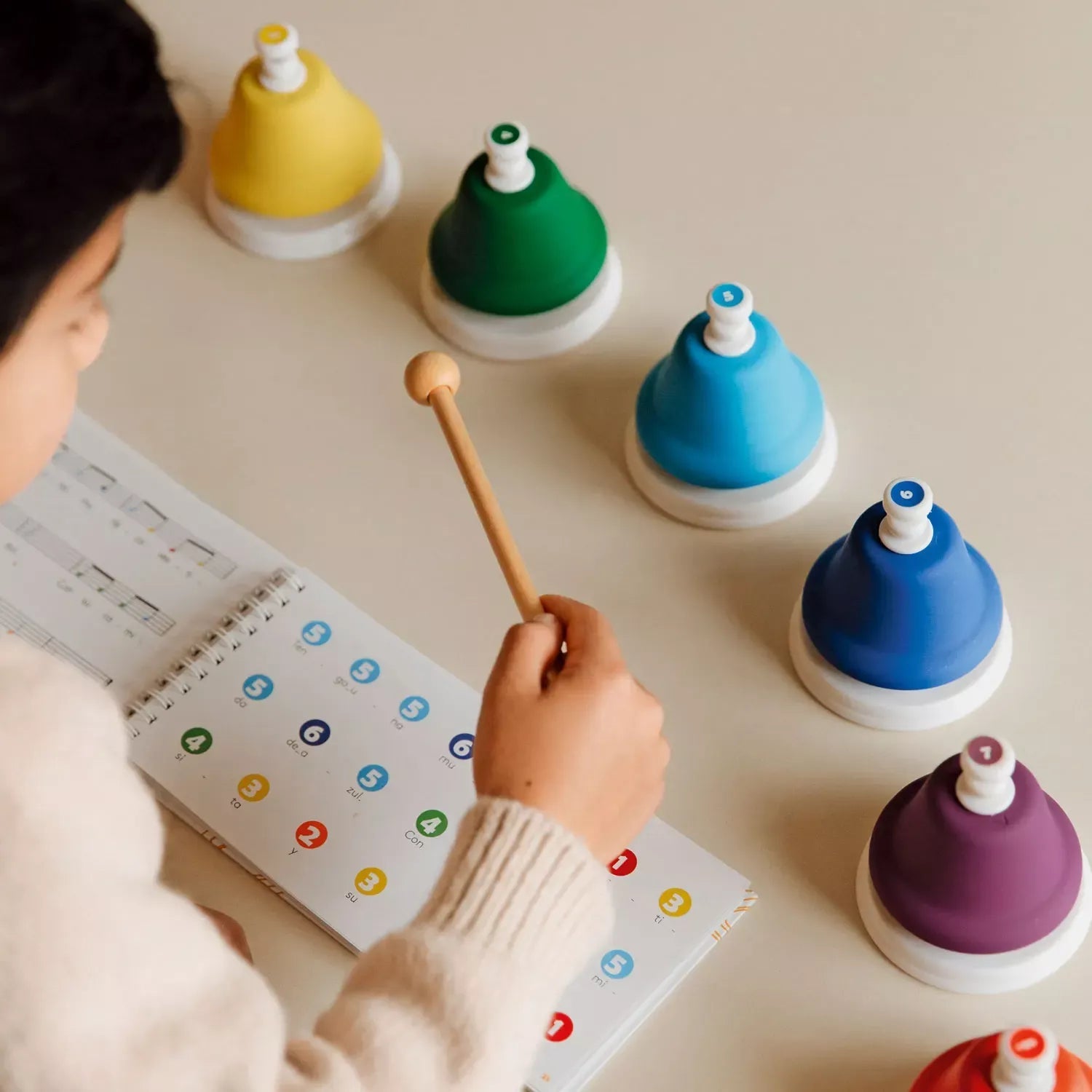 Juegaconmigo - Dingdangbu muziekbellen (drukknop) - 8 - delig - Playlaan