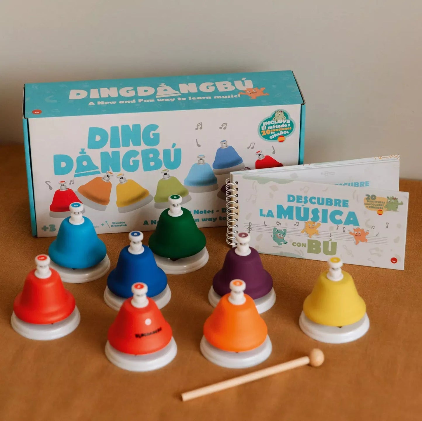 Juegaconmigo - Dingdangbu muziekbellen (drukknop) - 8 - delig - Playlaan