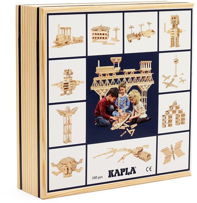 Kapla - Kapla - 100 CASE : 100 natural planks - Playlaan