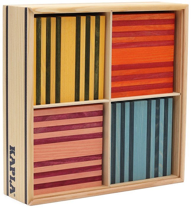 Kapla - Kapla - 100 OCTOCOLOR CASE : 100 planks in eight colours - Playlaan