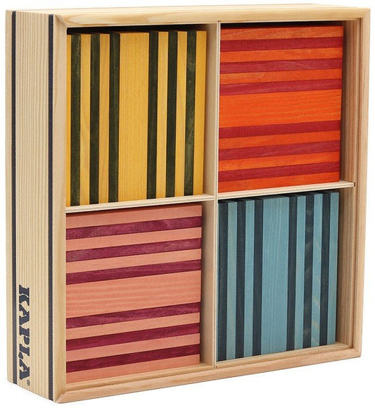 Kapla - Kapla - 100 OCTOCOLOR CASE : 100 planks in eight colours - Playlaan