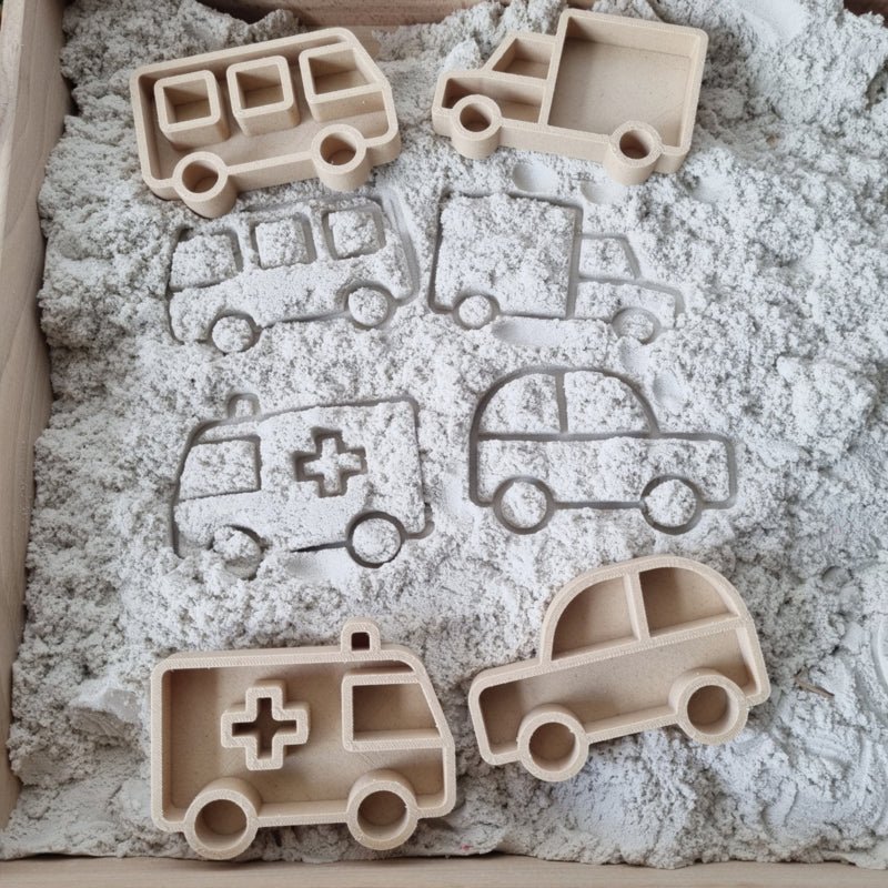 Kiddi - Bio mini bakjes set voertuigen - Playlaan