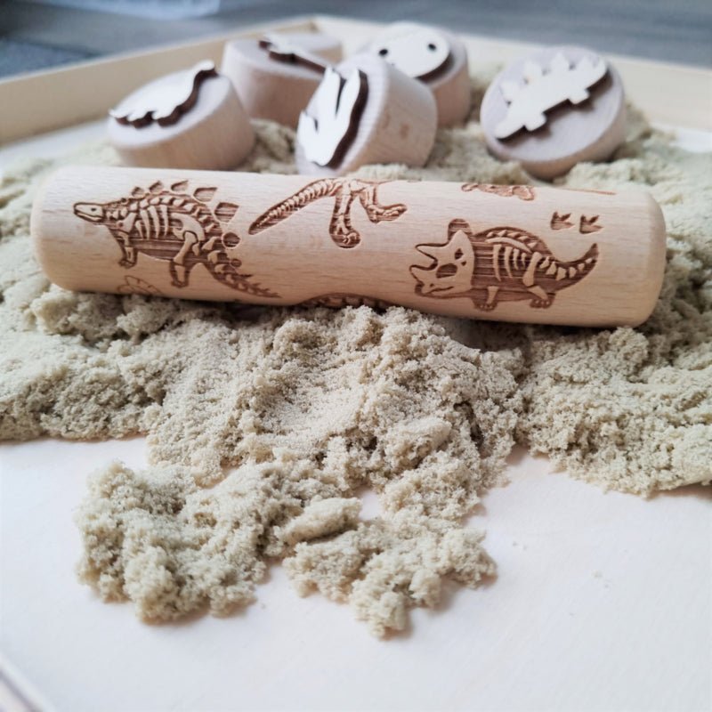 Kiddi - Kiddi - Sensorische roller Dino hout - Playlaan