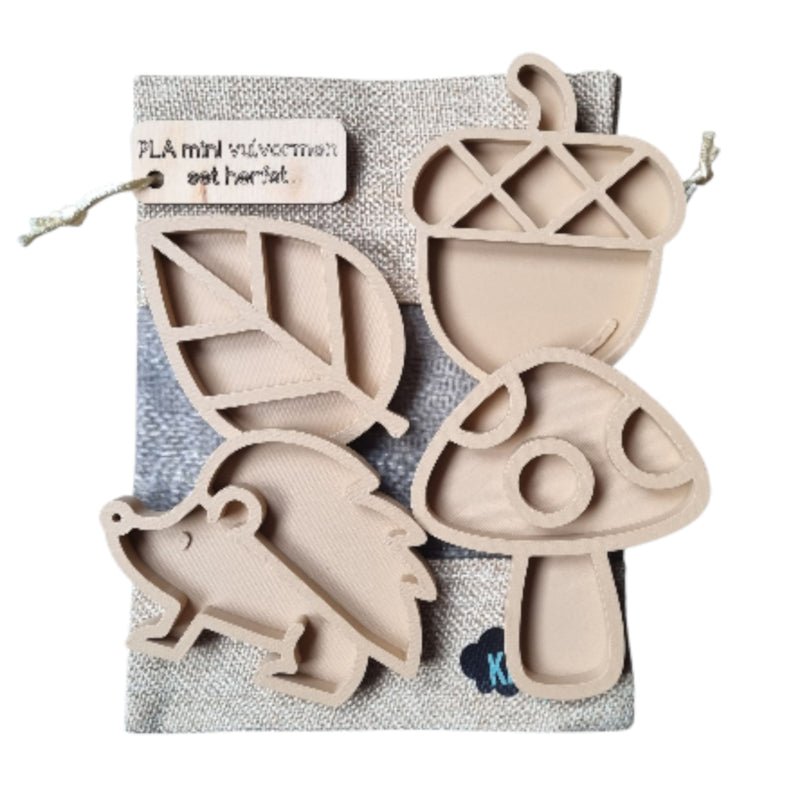 Kiddi - Kiddi - Vulvormen set Herfst PLA mini - Playlaan